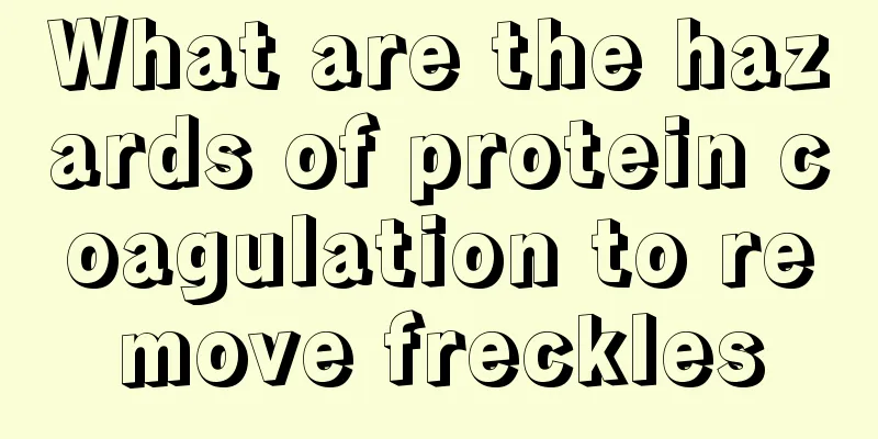 What are the hazards of protein coagulation to remove freckles