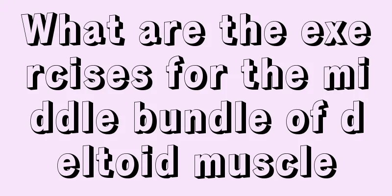 What are the exercises for the middle bundle of deltoid muscle