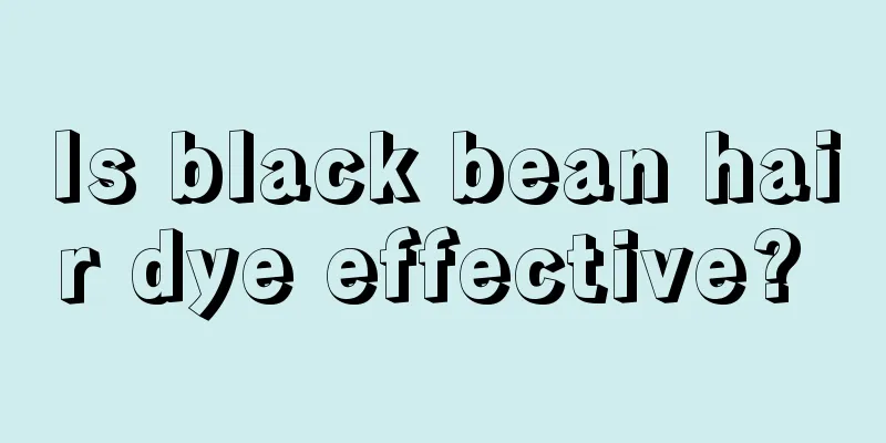Is black bean hair dye effective? 