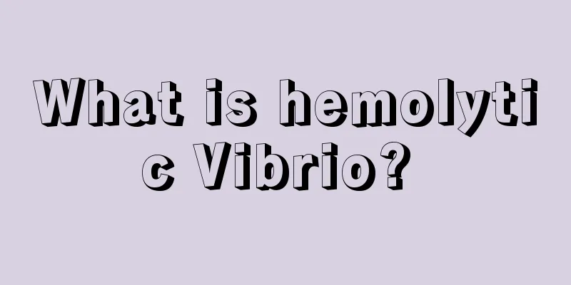 What is hemolytic Vibrio? 