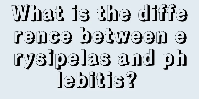 What is the difference between erysipelas and phlebitis? 