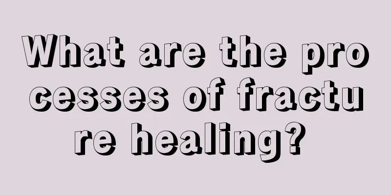 What are the processes of fracture healing? 
