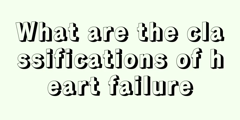 What are the classifications of heart failure