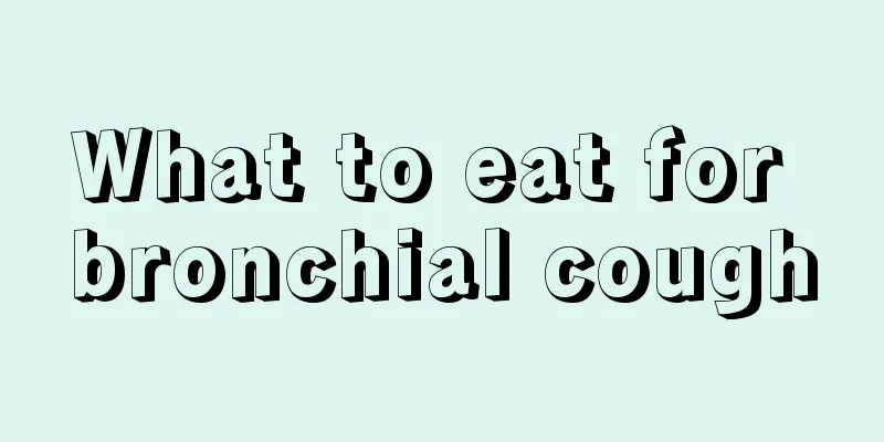 What to eat for bronchial cough