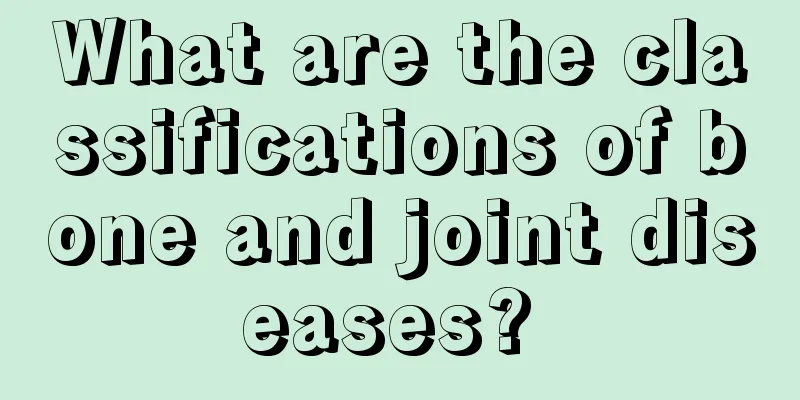 What are the classifications of bone and joint diseases? 