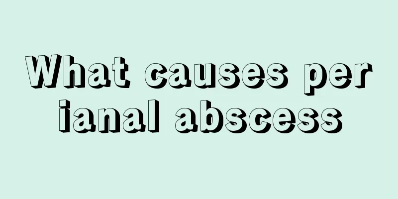 What causes perianal abscess