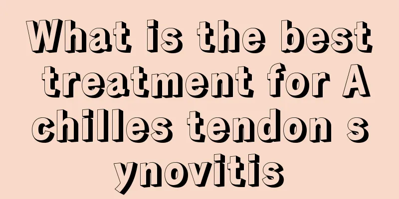 What is the best treatment for Achilles tendon synovitis