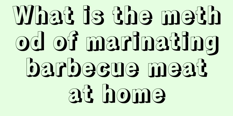 What is the method of marinating barbecue meat at home