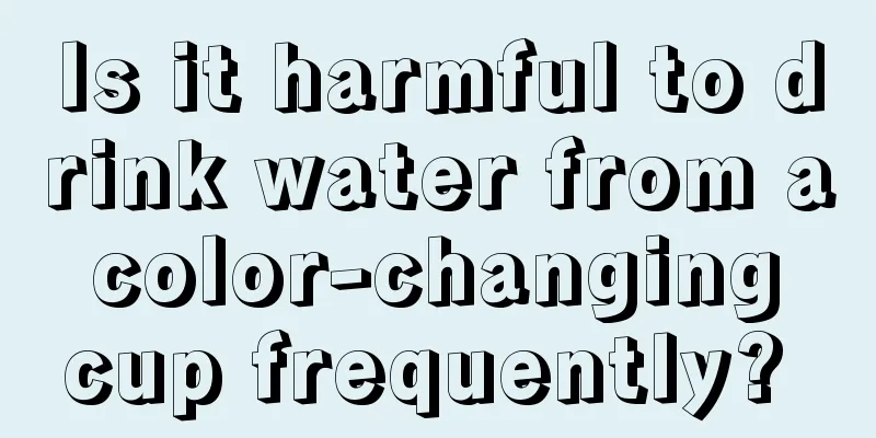 Is it harmful to drink water from a color-changing cup frequently? 