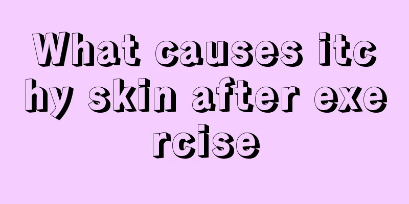 What causes itchy skin after exercise