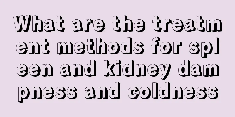 What are the treatment methods for spleen and kidney dampness and coldness