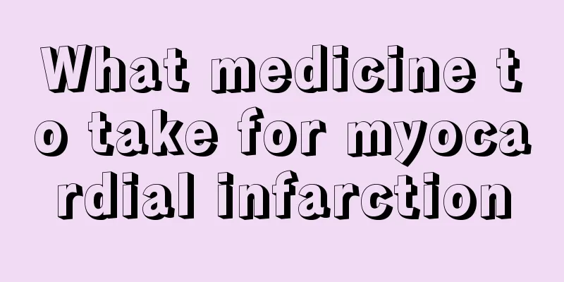 What medicine to take for myocardial infarction