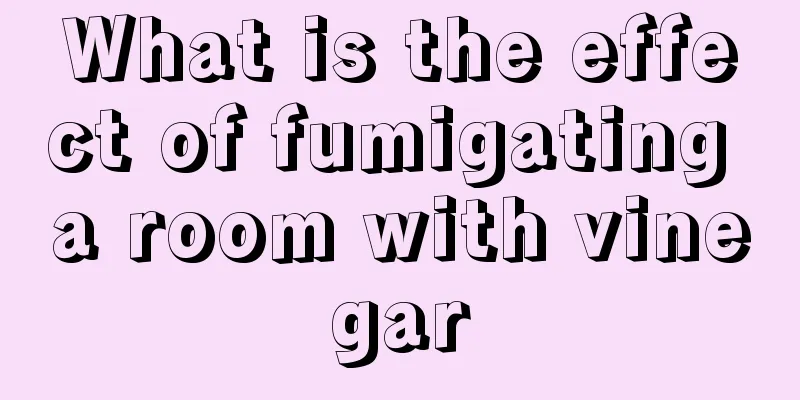 What is the effect of fumigating a room with vinegar