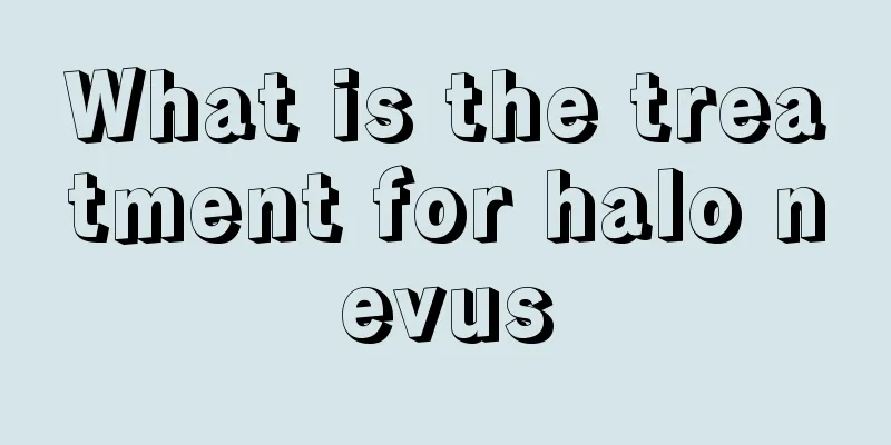 What is the treatment for halo nevus