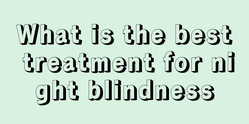 What is the best treatment for night blindness