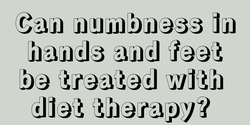 Can numbness in hands and feet be treated with diet therapy? 