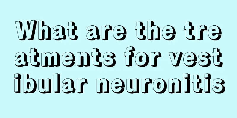 What are the treatments for vestibular neuronitis