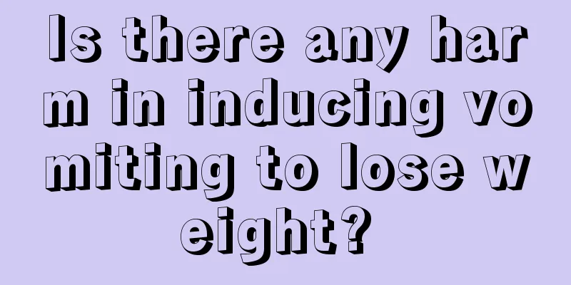 Is there any harm in inducing vomiting to lose weight? 