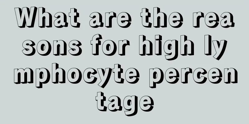 What are the reasons for high lymphocyte percentage