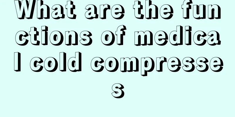 What are the functions of medical cold compresses