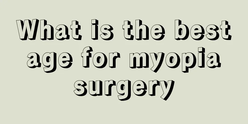 What is the best age for myopia surgery