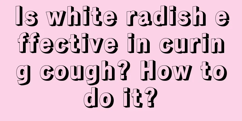Is white radish effective in curing cough? How to do it? 