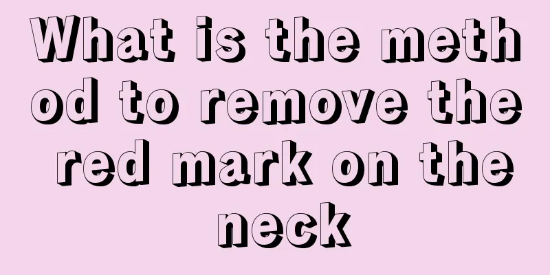 What is the method to remove the red mark on the neck