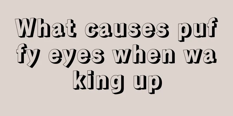 What causes puffy eyes when waking up