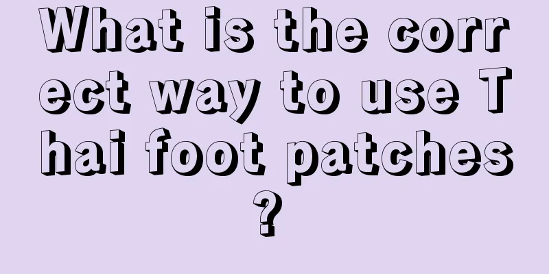 What is the correct way to use Thai foot patches? 