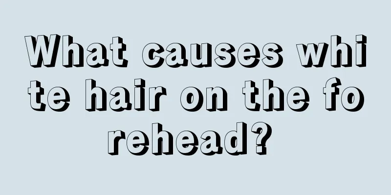 What causes white hair on the forehead? 
