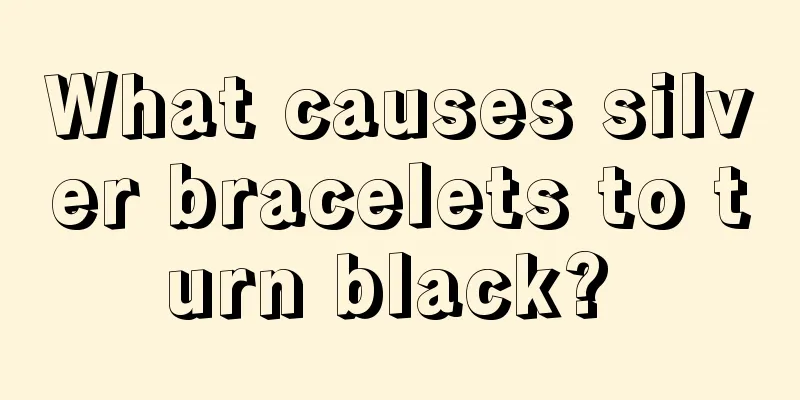 What causes silver bracelets to turn black? 
