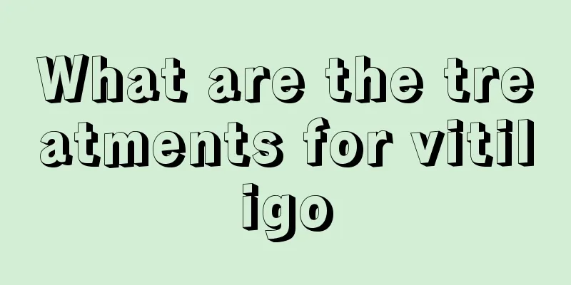 What are the treatments for vitiligo