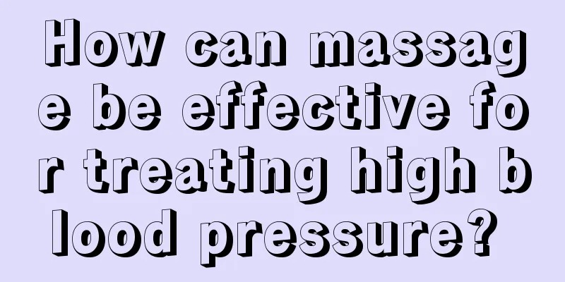 How can massage be effective for treating high blood pressure? 
