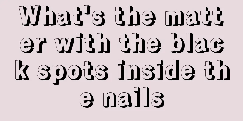 What's the matter with the black spots inside the nails