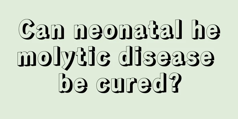 Can neonatal hemolytic disease be cured?