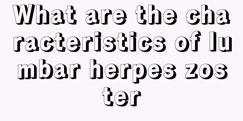 What are the characteristics of lumbar herpes zoster