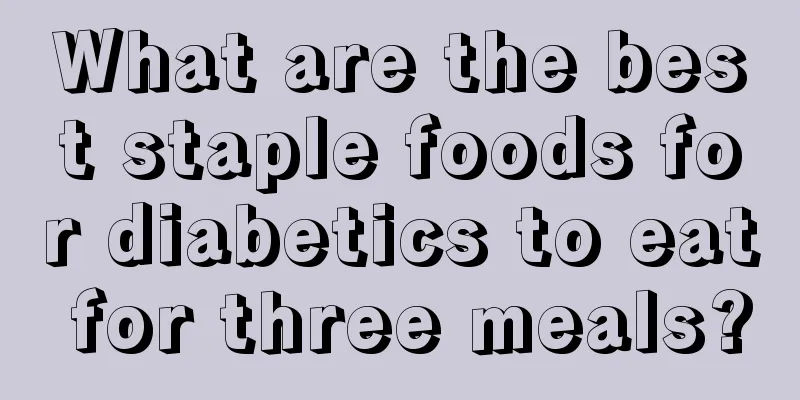 What are the best staple foods for diabetics to eat for three meals?