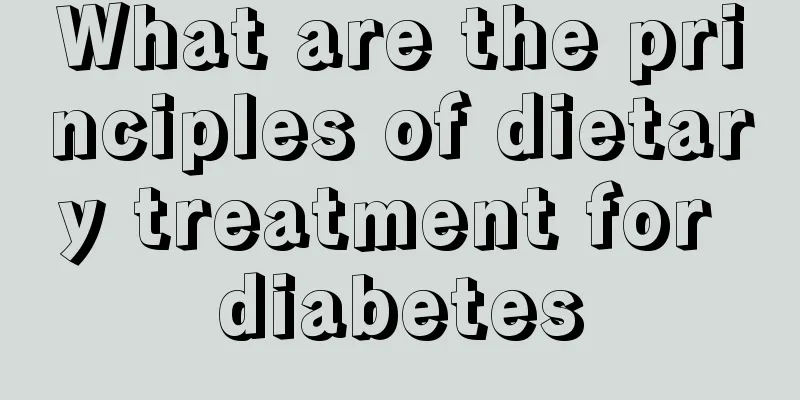 What are the principles of dietary treatment for diabetes