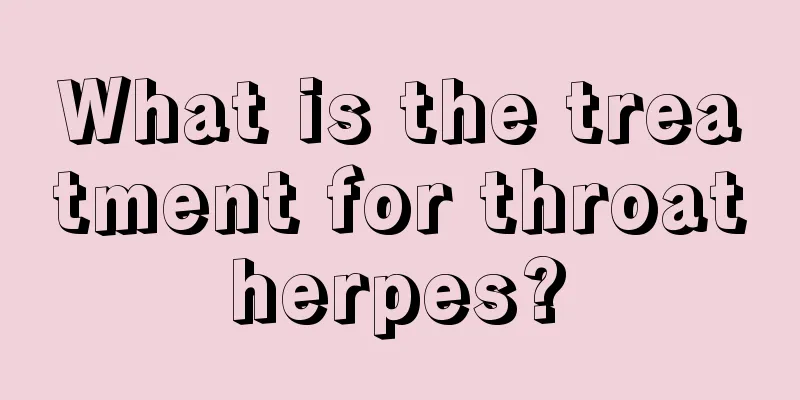 What is the treatment for throat herpes? 
