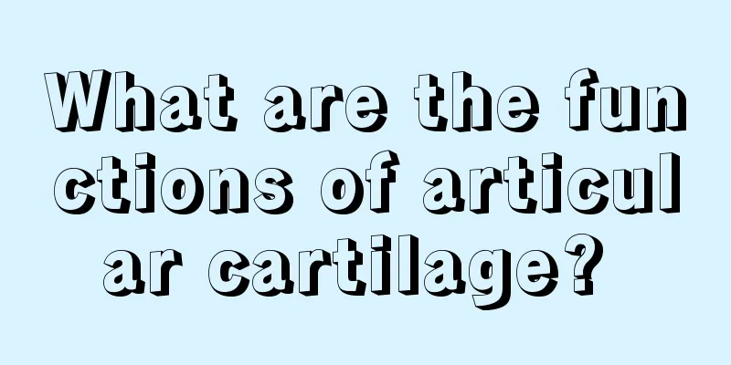 What are the functions of articular cartilage? 