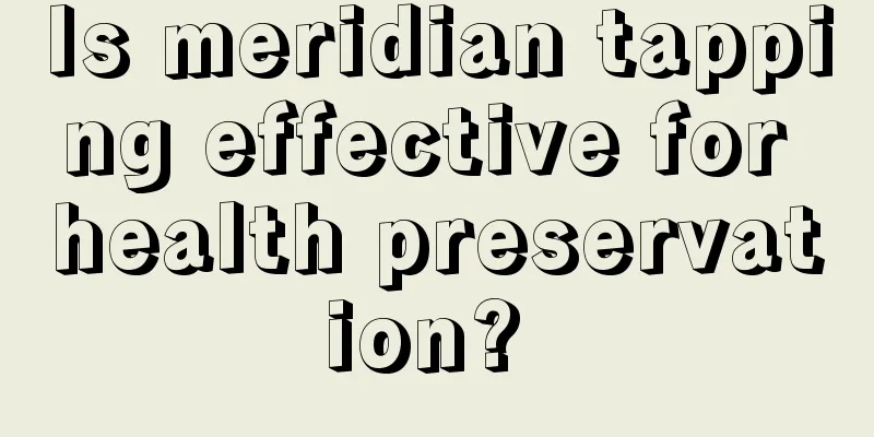 Is meridian tapping effective for health preservation? 