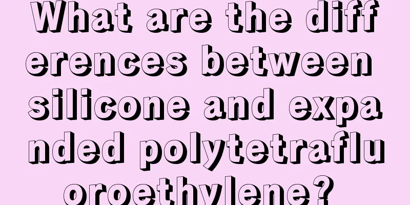 What are the differences between silicone and expanded polytetrafluoroethylene? 