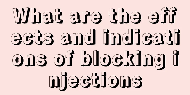 What are the effects and indications of blocking injections