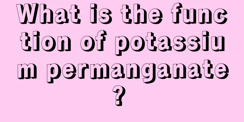 What is the function of potassium permanganate? 