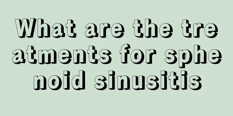 What are the treatments for sphenoid sinusitis