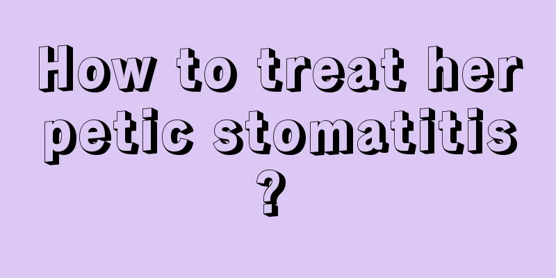 How to treat herpetic stomatitis? 
