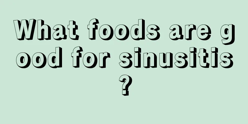 What foods are good for sinusitis?