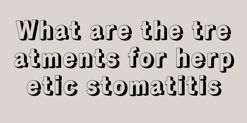 What are the treatments for herpetic stomatitis