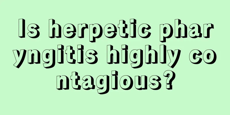 Is herpetic pharyngitis highly contagious?