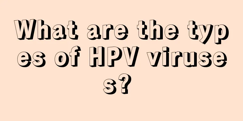 What are the types of HPV viruses? 